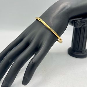 Vintage MONET gold bangle bracelet simple classic